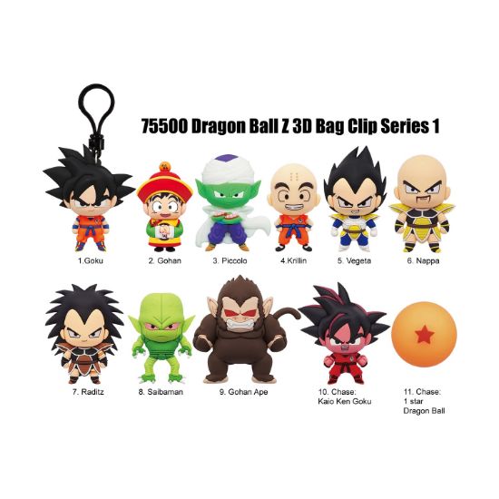 Picture of Monogram: Dragon Ball Z (Series1) (Blind Bag/Random) 3D Foam Bag Clips Figures (75500)