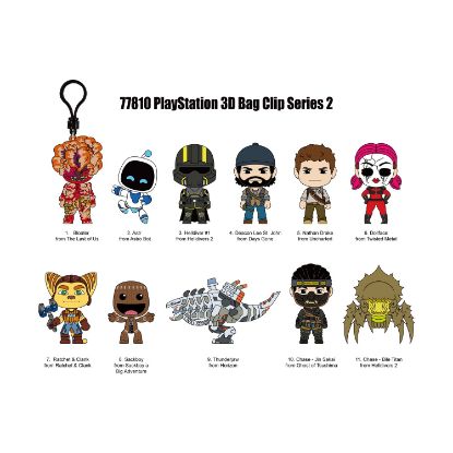 Picture of Monogram: PlayStation (Series2) (Blind Bag/Random) 3D Foam Bag Clips Figures (77810)