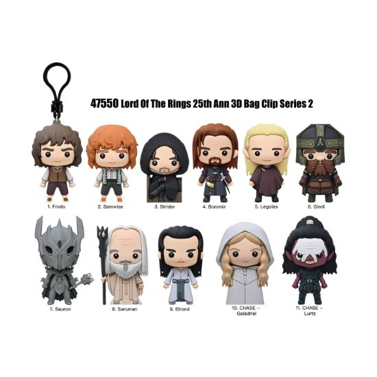 Picture of Monogram: Lord of the Rings (Series2) (Blind Bag/Random) 3D Foam Bag Clips Figures (47550)