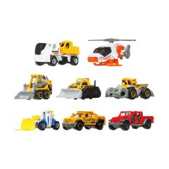 Picture of Mattel Matchbox: MBX Mission Helicopter - Skidster - Dirt Smasher Vehicle Set Of 8 (JJP58)