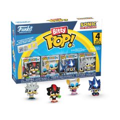 Picture of Funko Bitty Pop! 4-Pack: Sonic The Hedgehog - Shadow with Emerald, Rouge, Neo Metal Sonic, Silver Vinyl Figures