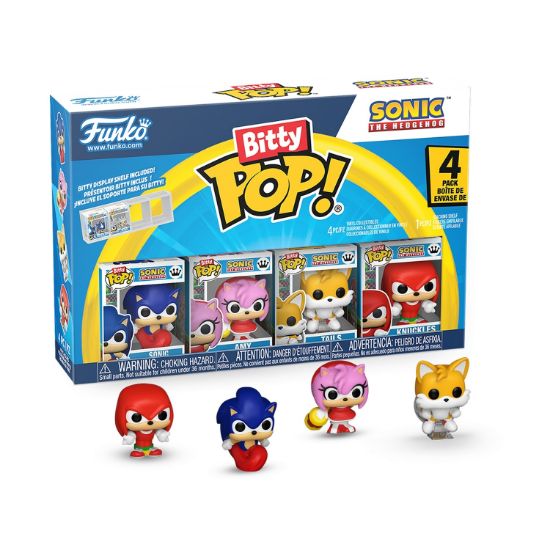 Picture of Funko Bitty Pop! 4-Pack: Sonic The Hedgehog - Sonic, Amy, Tails, Knuckles Vinyl Figures