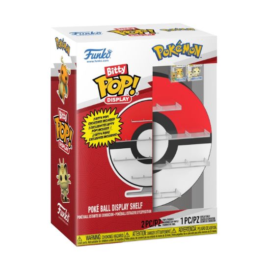 Picture of Funko Bitty Pop! Display: Pokemon - Poké Ball Display Shelf & Vinyl Figures