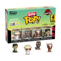 Picture of Funko Bitty Pop! 4-Pack: Jurassic Park - John Hammond, Tyrannosaurus, Fossil, Stygimoloch, Velociraptor Vinyl Figures