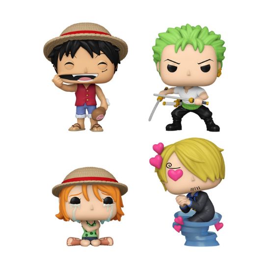 Picture of Funko Pop! 4-Pack Promo Animation: One Piece - Monkey D. Luffy, Roronoa Zoro, Nami, Sanji (Special Edition) Vinyl Figures