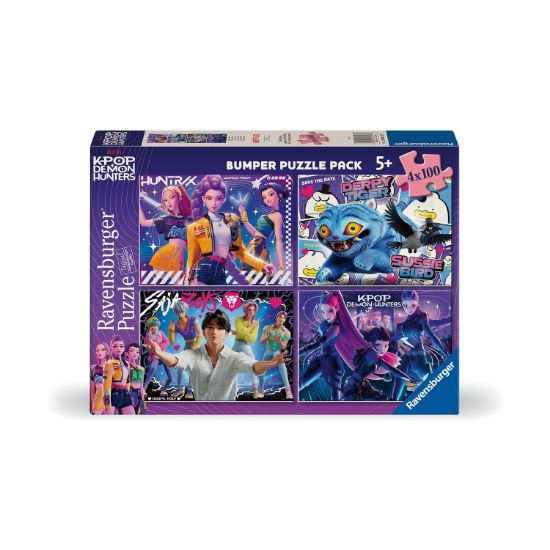 Picture of Ravensburger Puzzle:  K-Pop Demon Hunters - 4x100pcs (12004757)