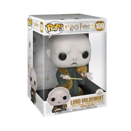 Picture of Funko Pop! Jumbo: Harry Potter Wizarding World - Lord Voldemort with Nagini #109 Vinyl Figure (10")