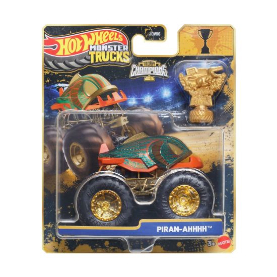 Picture of Mattel Hot Wheels Monster Trucks: 50 Bigfoot Trophy Champions - Piran-Ahhhh Vehicle (JMV70)