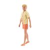 Picture of Mattel Barbie: Style - Ken Fashionistas Doll with Blond Hair, Yellow Polka-Dot Board Shorts with Yellow & White Striped Shirt #252 (JJN66)