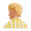 Picture of Mattel Barbie: Style - Ken Fashionistas Doll with Blond Hair, Yellow Polka-Dot Board Shorts with Yellow & White Striped Shirt #252 (JJN66)