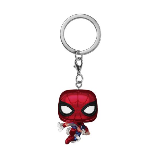 Picture of Funko Pocket Pop! Marvel: Spider-Man Brand New Day - Spider-Man (Metallic) Bobble-Head Vinyl Figure Keychain