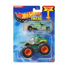 Picture of Mattel Hot Wheels Monster Trucks: Rageasaur With Small Car – Die-Cast & Truck Vehicle (JJT55)