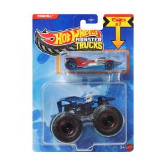 Picture of Mattel Hot Wheels Monster Trucks: Twin Mill With Small Car – Die-Cast & Truck Vehicle (JJT56)