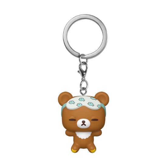Picture of Funko Pocket Pop!: Rilakkuma - Chairoikoguma (Sleepy) Vinyl Figure Keychain