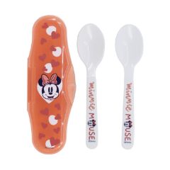 Picture of Stor Disney: Minnie Mouse Heart Full - Toddler 2 Pcs PP Traveling Spoons (10766)