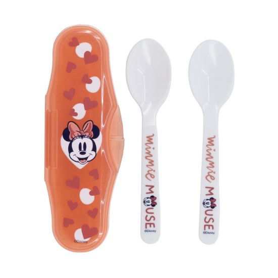 Picture of Stor Disney: Minnie Mouse Heart Full - Toddler 2 Pcs PP Traveling Spoons (10766)