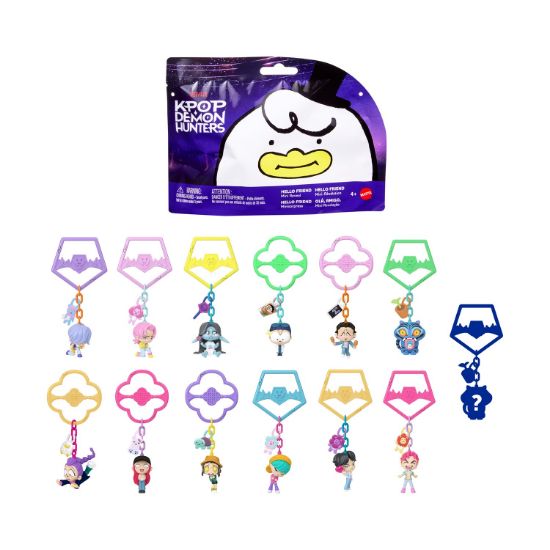 Picture of Mattel K-POP Demon Hunters: Hello Friend - Mini Collectible Keychain Figure (Blind Bag) (JRN57)