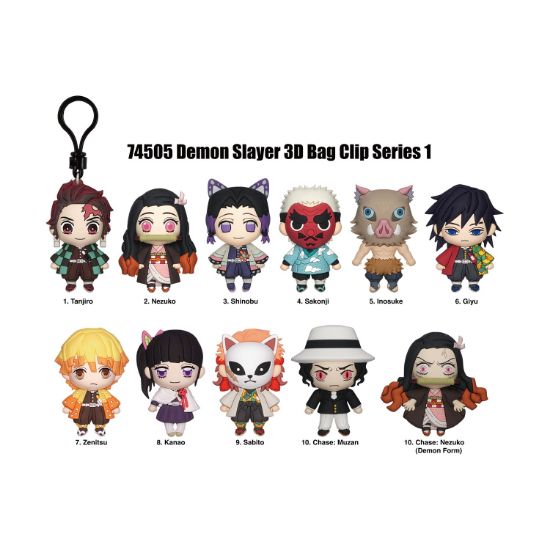 Picture of Monogram: Demon Slayer (Series1) 3D Foam Bag Clips Figures (74505)