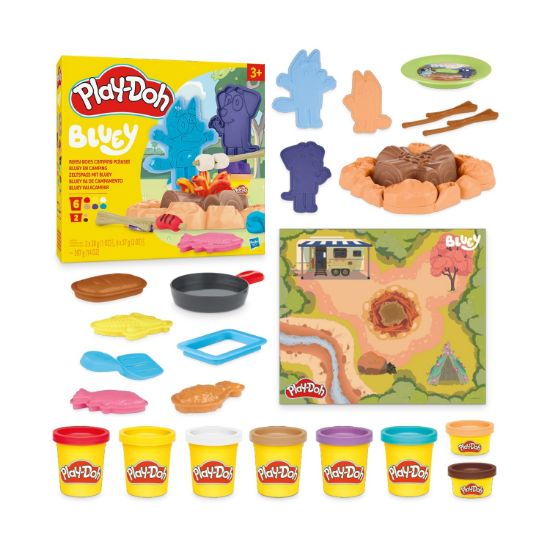 Picture of Hasbro Play-Doh: Clay Doh Play-Doh Bluey Goes Camping Playset (G0229)