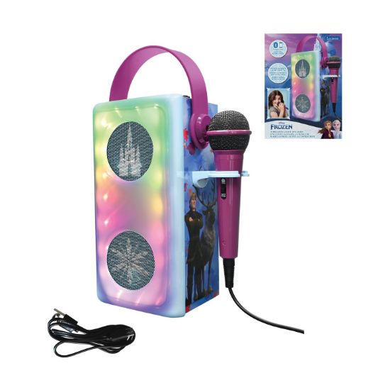Picture of Lexibook Bluetooth Speaker with Microphone & Light Effects: Frozen Luminous Powerful Bluetooth Speaker with Microphone (25.BTP185FZZ)