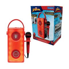 Picture of Lexibook Bluetooth Speaker with Microphone & Light Effects: Spiderman Luminous Powerful Bluetooth Speaker with Microphone (25.BTP185SPZ)