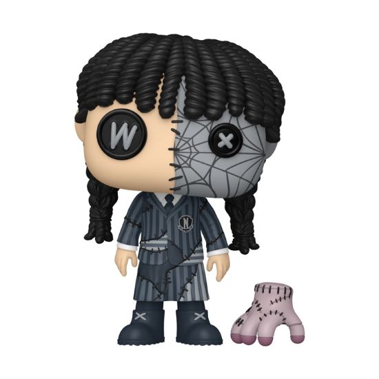 Picture of Funko Pop! Television: Wednesday - Wednesday Addams with Thing (Patchwork) #1942 Vinyl Figure