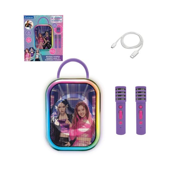 Picture of Lexibook: iParty - K-Pop Academy Wireless Speaker with 2 Wireless Microphones (25.BTC030KPZ)