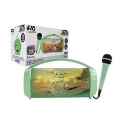 Picture of Lexibook: iParty - Star Wars The Mandalorian Wireless Speaker with Microphone (BTP585SWZ)