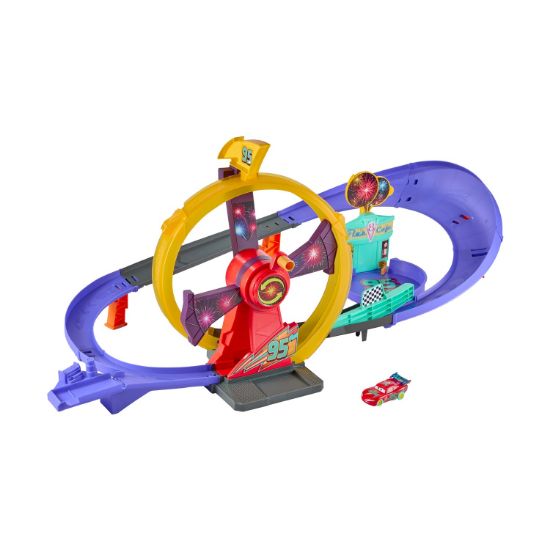 Picture of Mattel Disney Pixar: Cars - Lighting McQueen Celebration Raceway Playset (JMT57)