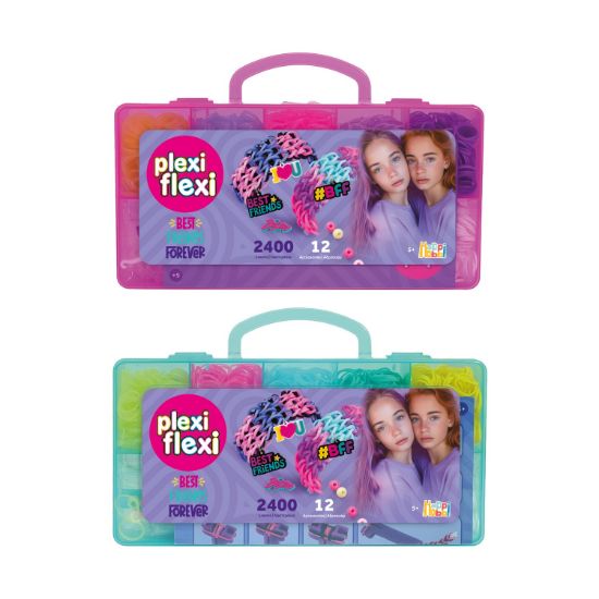 Picture of AS HappiHobbi: Plexi Flexi - Best Friends Forever - 2400 Looms & 12 Accessories (1080-25580)