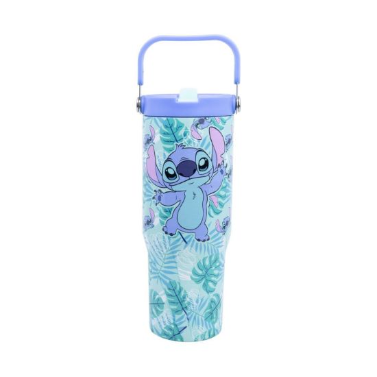 Picture of Stor: Stitch - Aloha Insulated Stainless Steel Tubler with Handle (860ml) (31710)