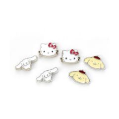 Picture of Carat Shop Hello Kitty - Cinnamon Roll And Pompompurin Stud Earring Set(HKES0015)