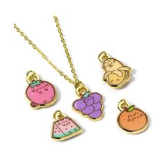 Picture of Carat Shop Pusheen - The Cat Multi Charm Fruits Themed Necklace Set (PTCNS124)