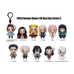 Picture of Monogram: Demon Slayer (Series 2) (Blind Bag/Random) 3D Foam Bag Clips Figures (74515)