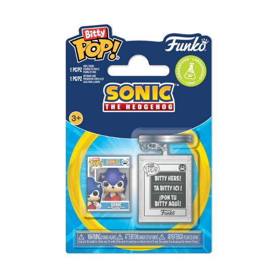 Picture of Funko Bitty Pop! & Accessories: Sonic The Hedgehog - Sonic Vinyl Figure & Keychgain