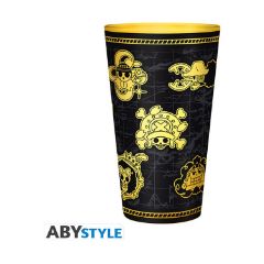 Picture of ABYstyle: One Piece - Gold Skulls Box Premium Large Glass (400ml) (ABYVER329)